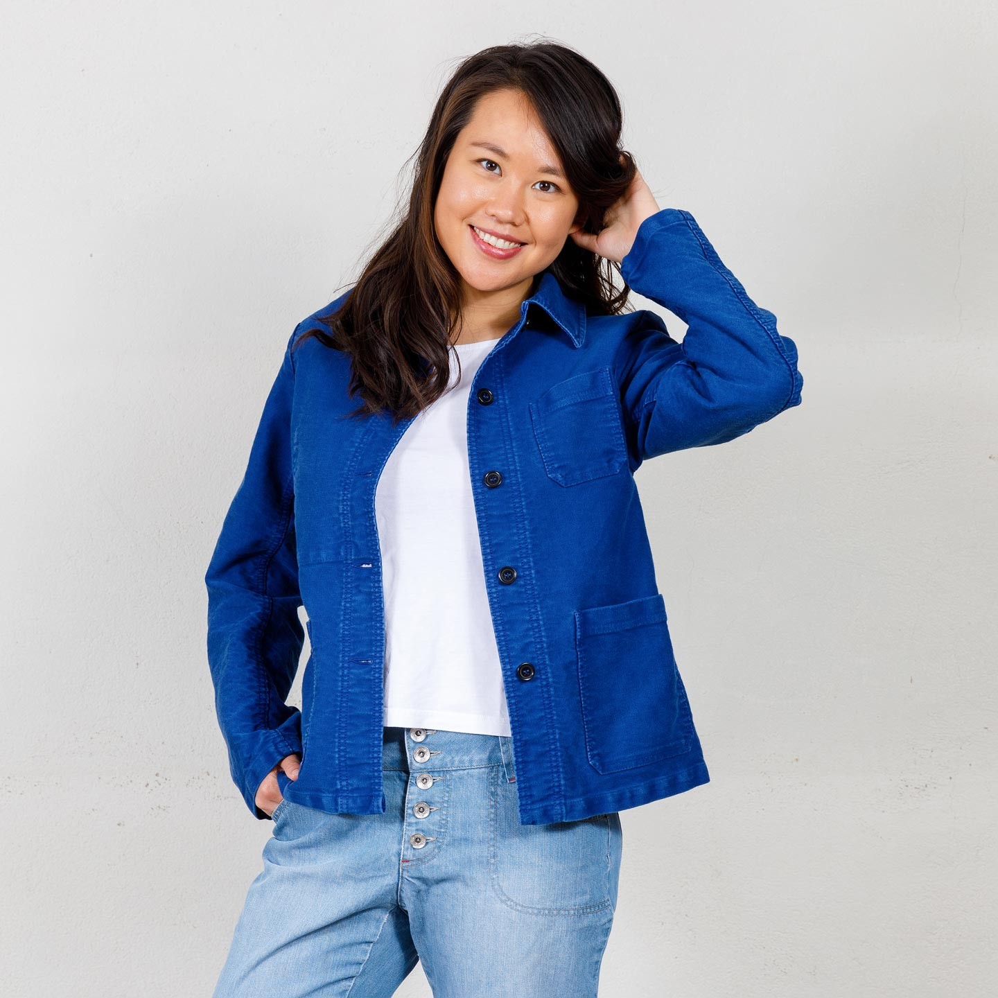 Veste femme workwear en moleskine hydrone 3M45/4F