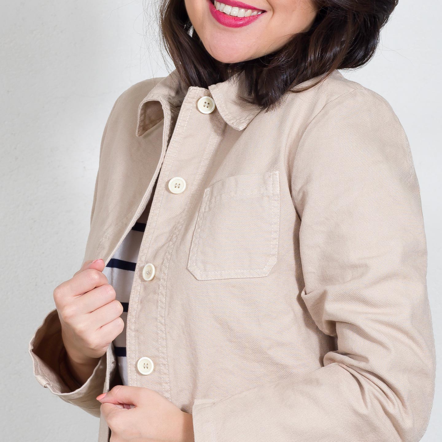100% Organic Cotton twill ladies' workwear jacket - VETRA