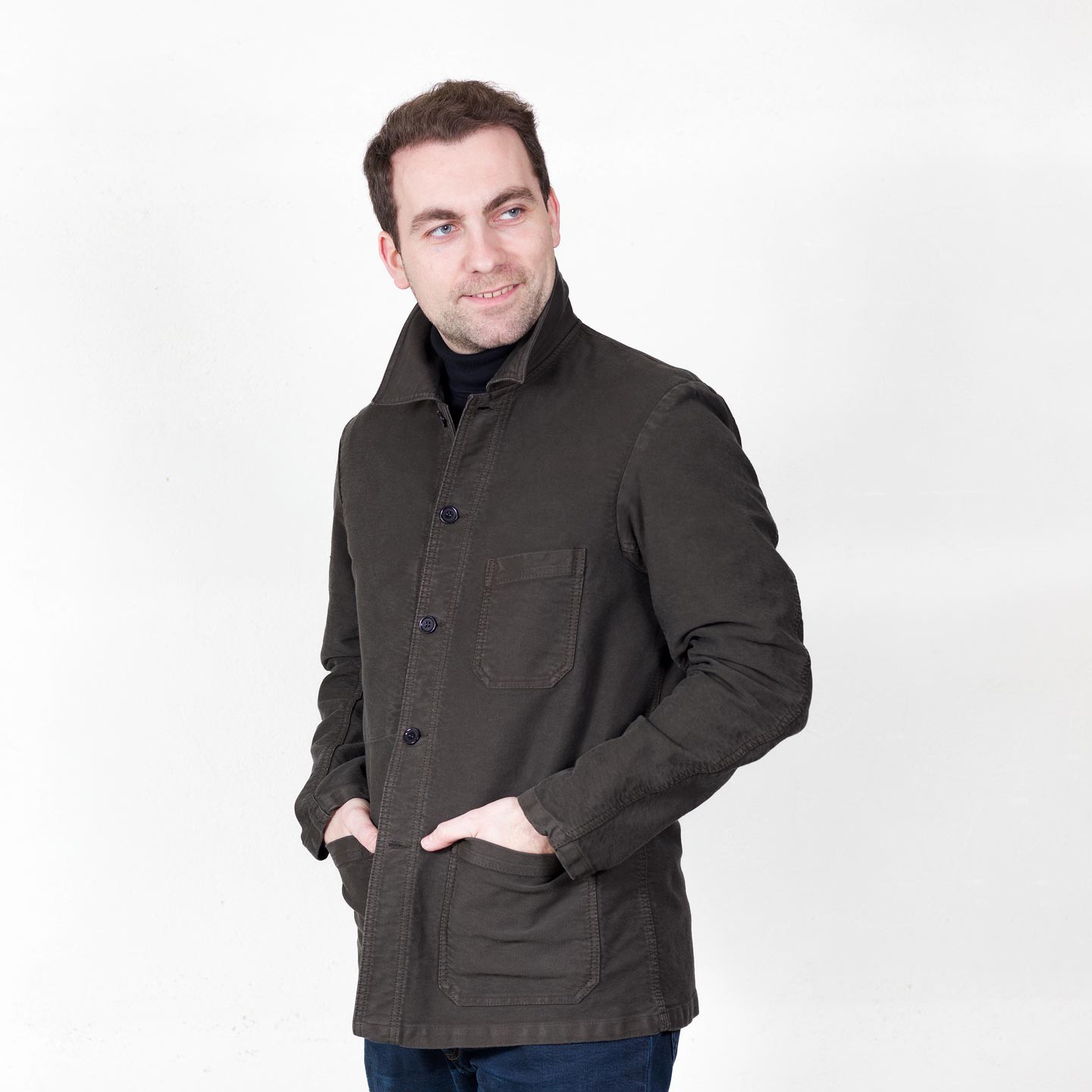 Workwear Moleskin Chore Jacket in Organic Cotton - VETRA 100% made