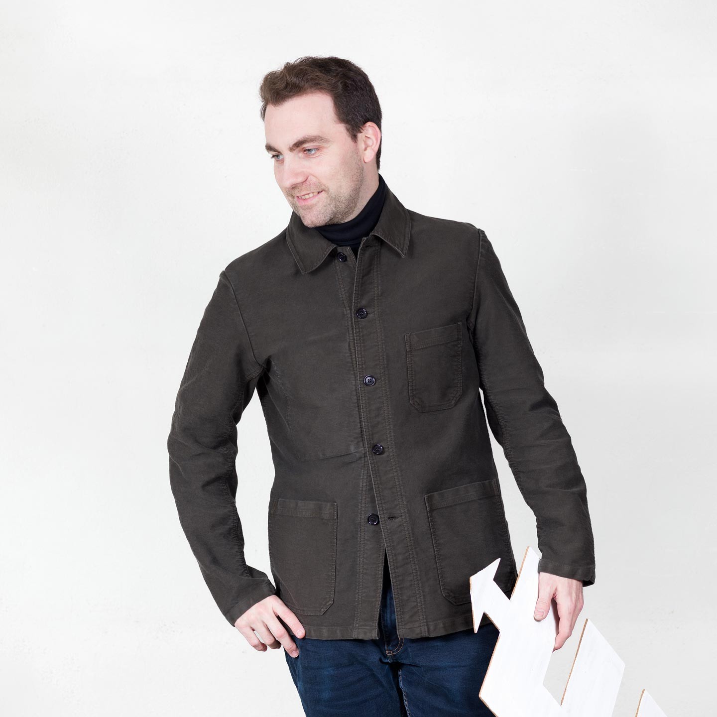 Workwear Moleskin Chore Jacket in Organic Cotton - VETRA 100% made