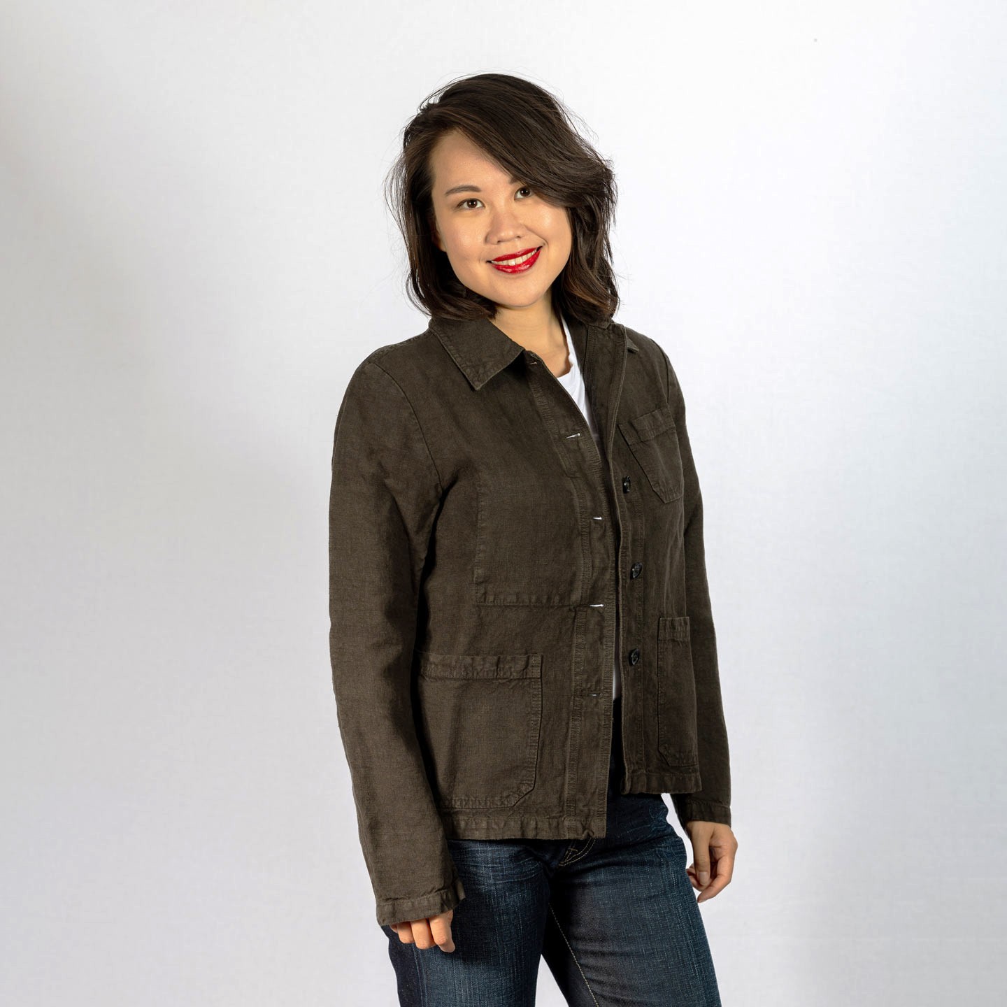Veste femme en 100% lin ELK 3L/4F