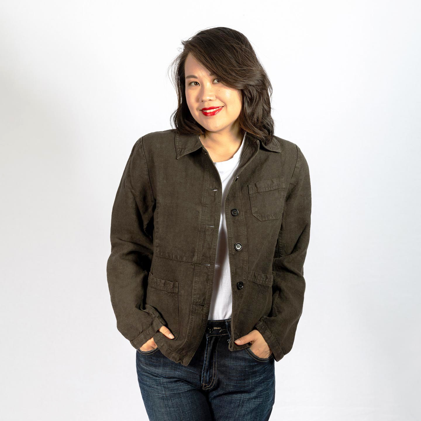 Veste femme en 100% lin ELK 3L/4F