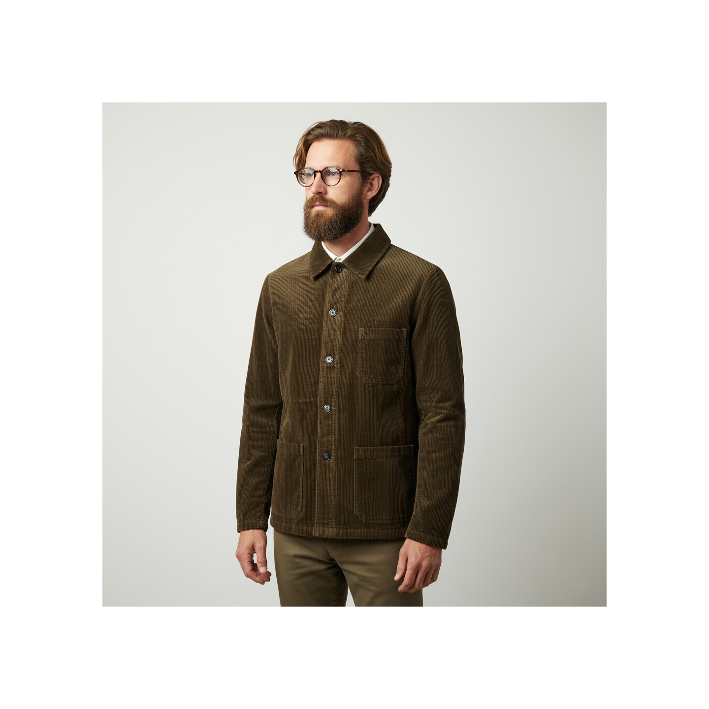 Stiff Corduroy Workwear Jacket 9N/5 beaver