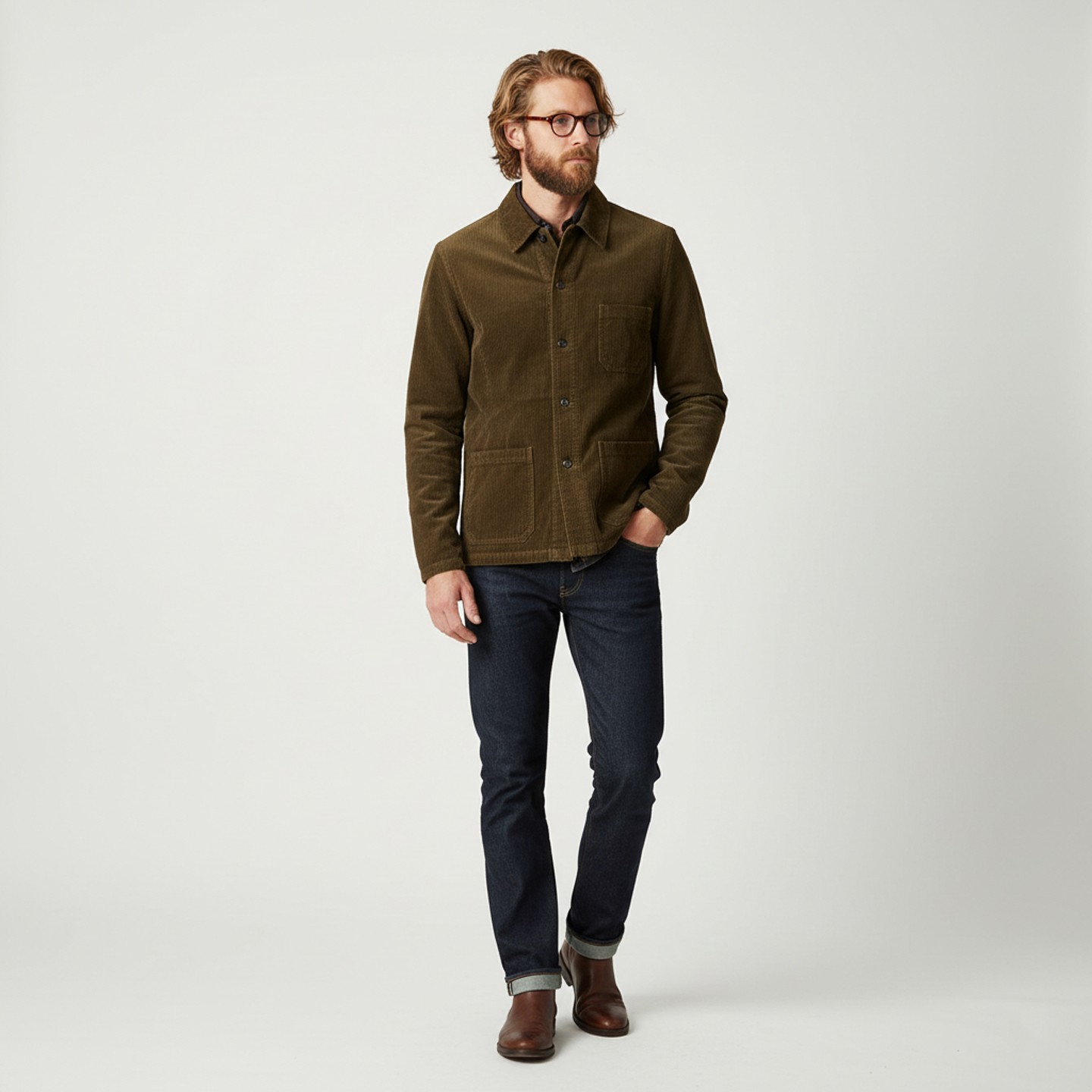 Veste workwear en Velours Côtelé CASTOR