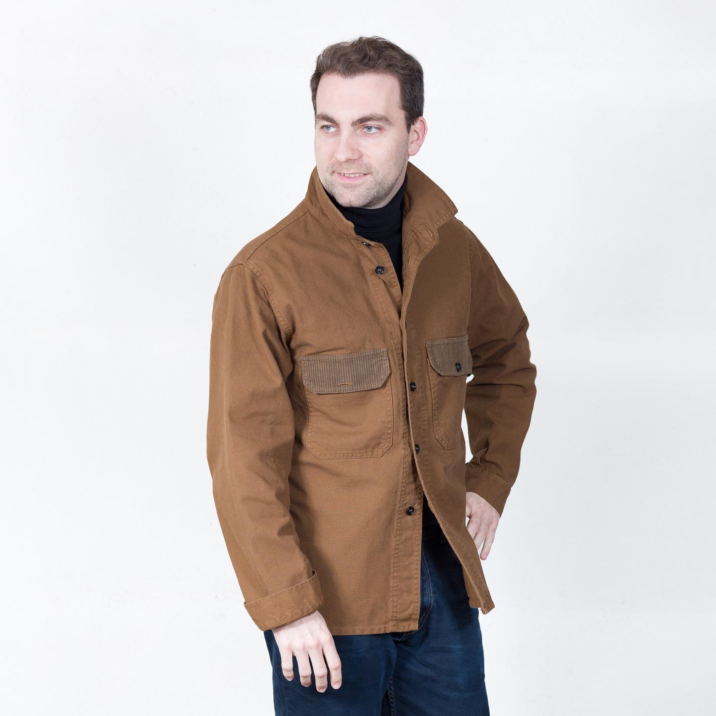 Twill flapped pockets Jacket 1G/96T