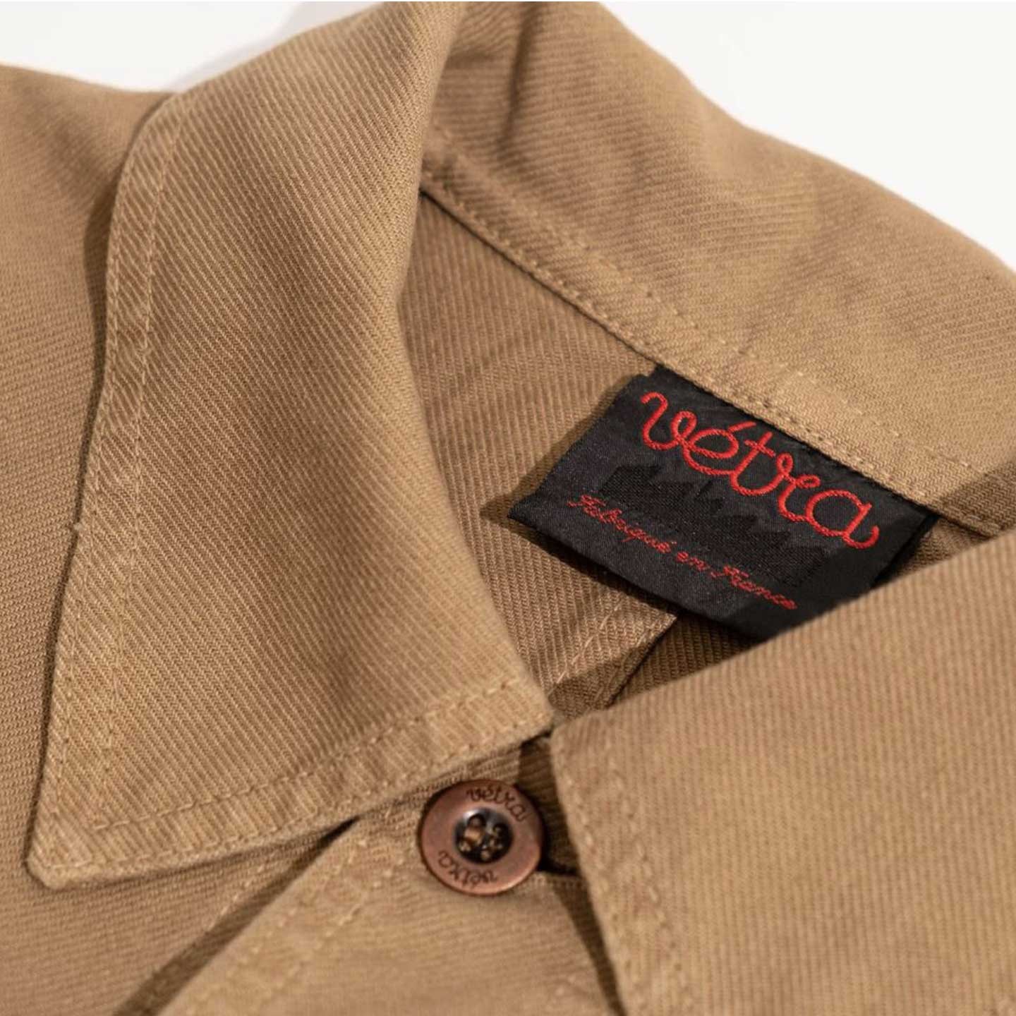 Workwear Jacket in Organic Twill fabric 1G78/5C DESERT