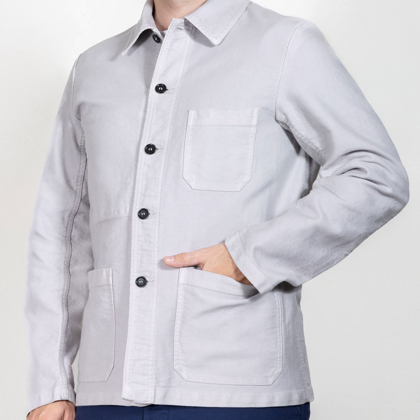 Workwear Moleskin Chore Jacket in Organic Cotton - VETRA 100% made