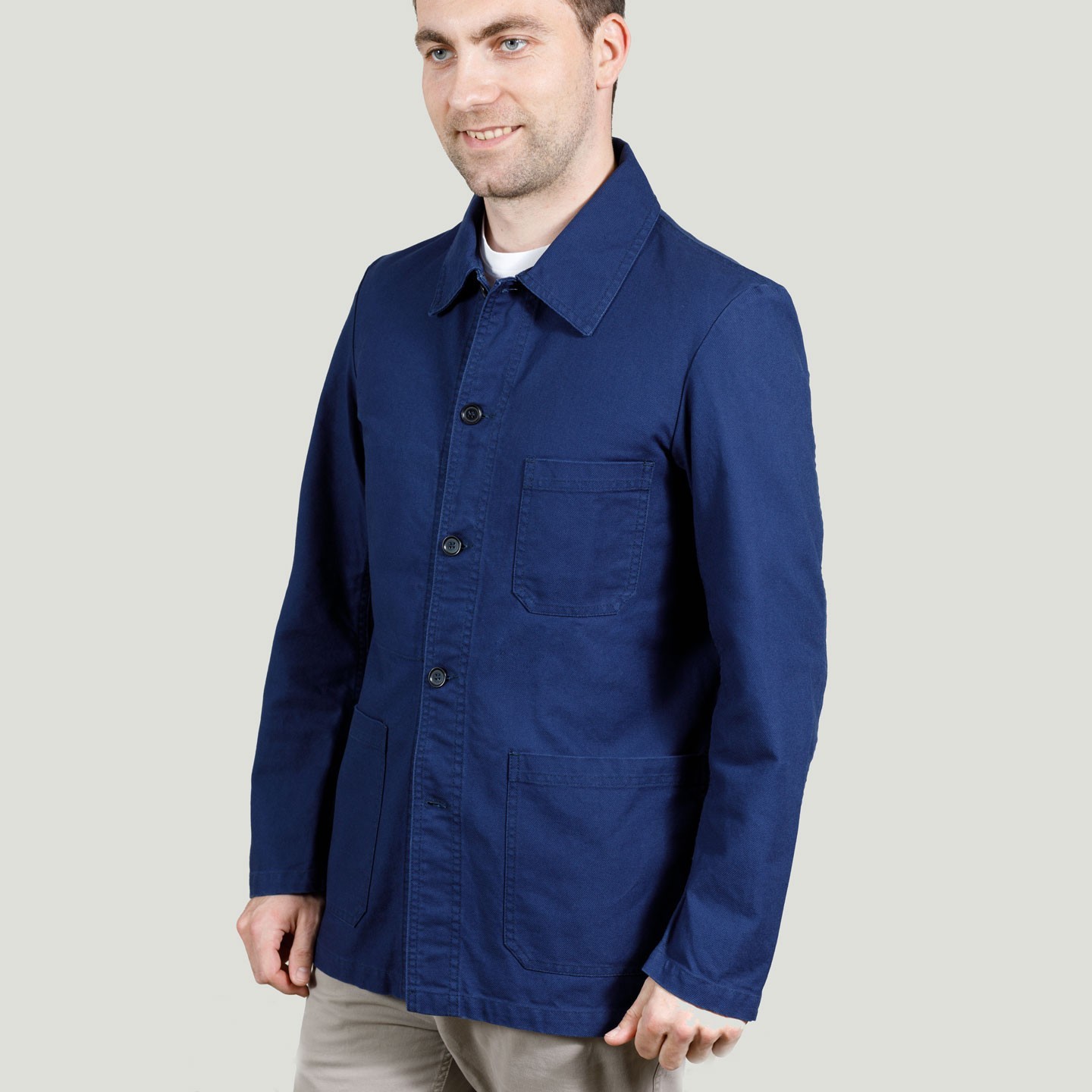 Veste workwear en croisé en coton biologique 1G/4 hydrone