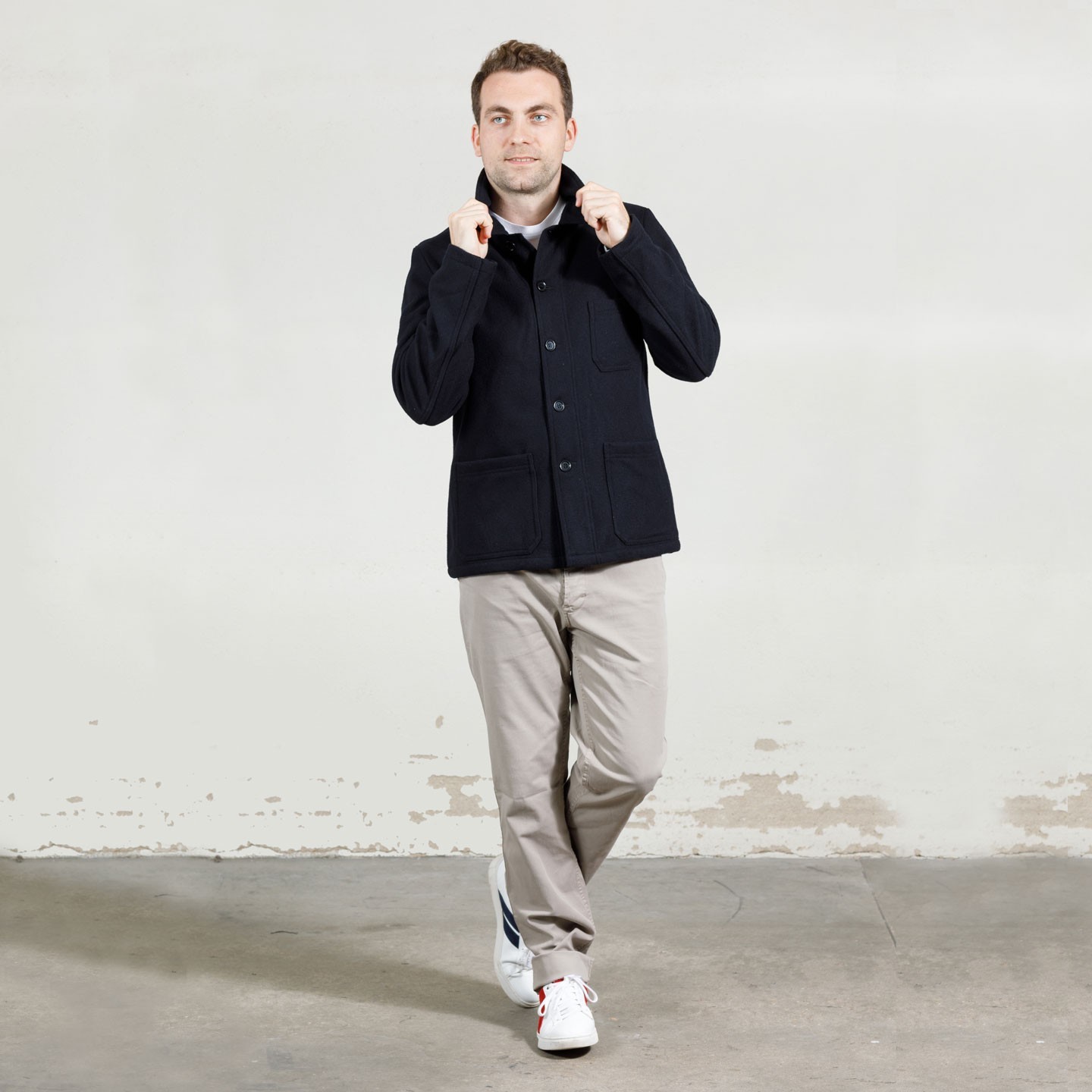 Veste Homme en Drap de Laine Moelleux 3E/5G Veste Homme en Drap de Laine Moelleux 3E/5G