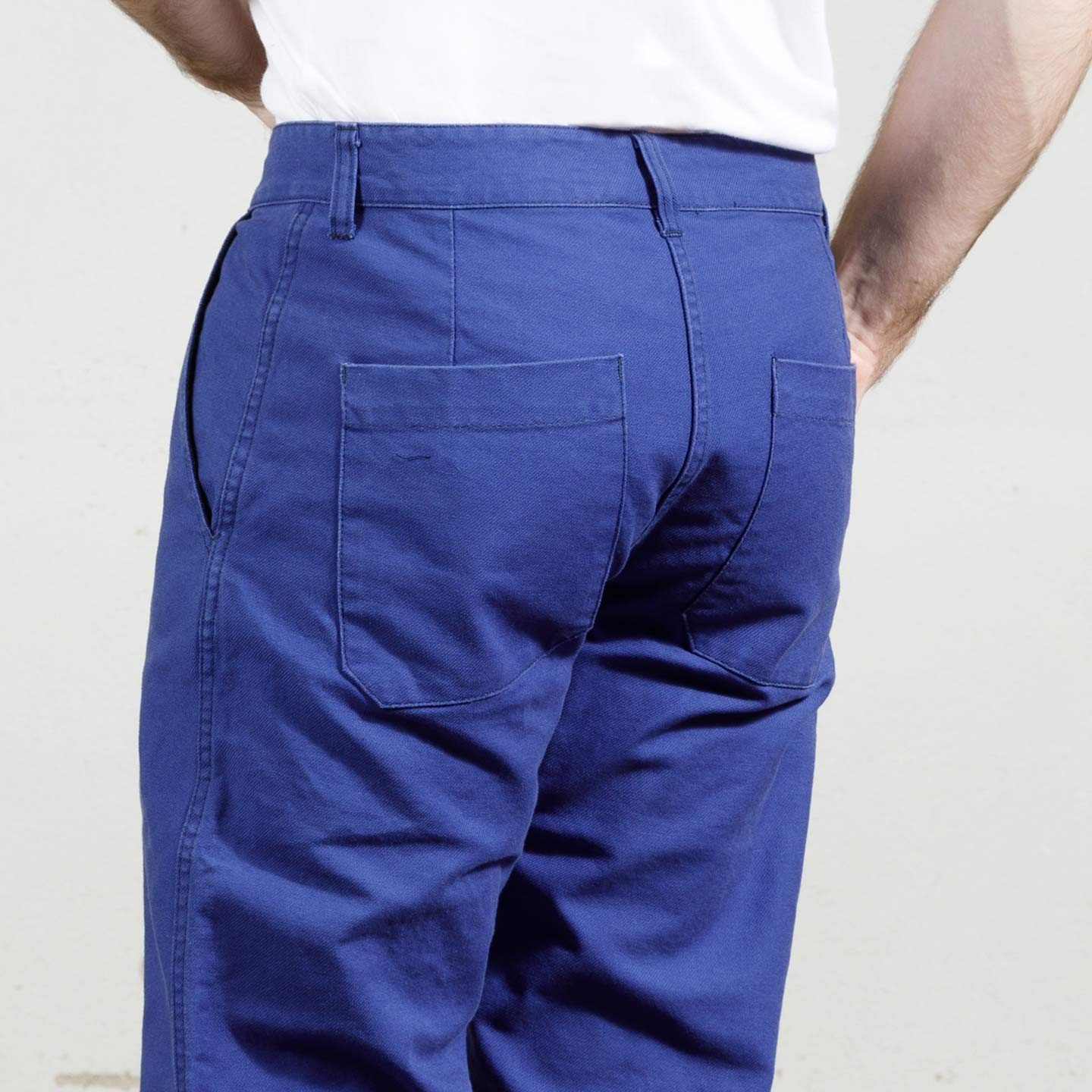 Pantalon à pinces workwear en croisé coton bio 1G/264 - Hydrone