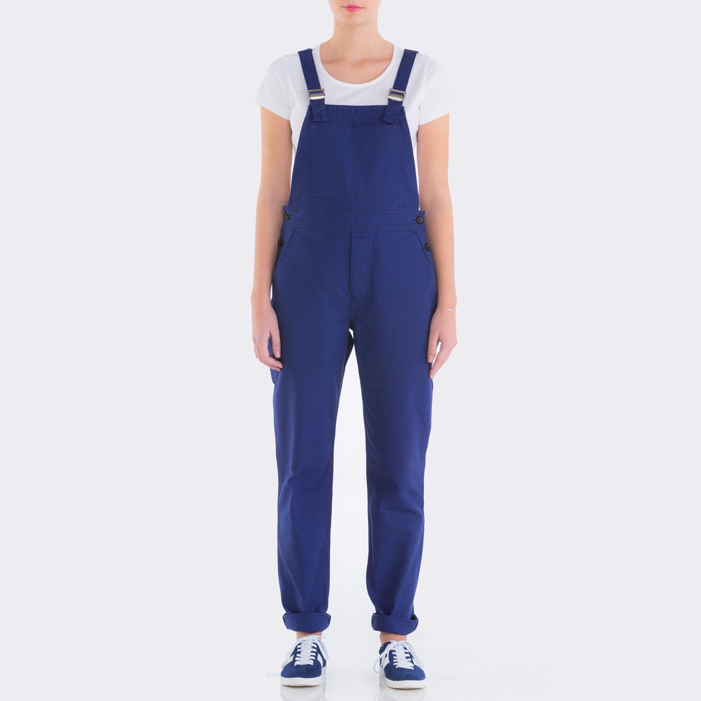 Bib overall in organic twill for women 1G/196