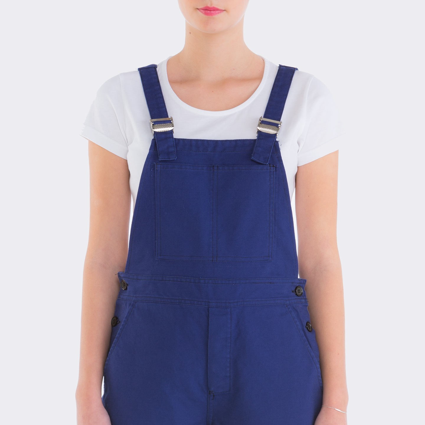 Bib overall in organic twill for women 1G/196