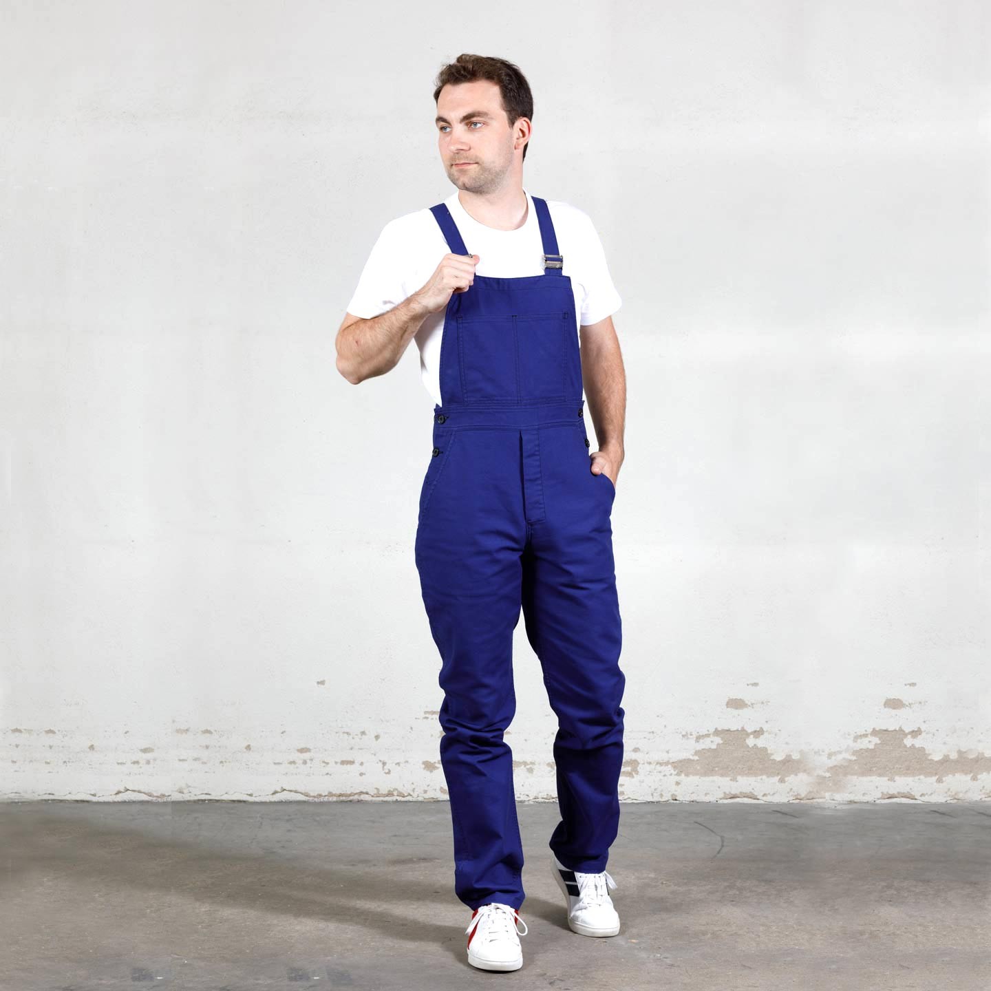 Bib overall in organic twill for men 1G/196