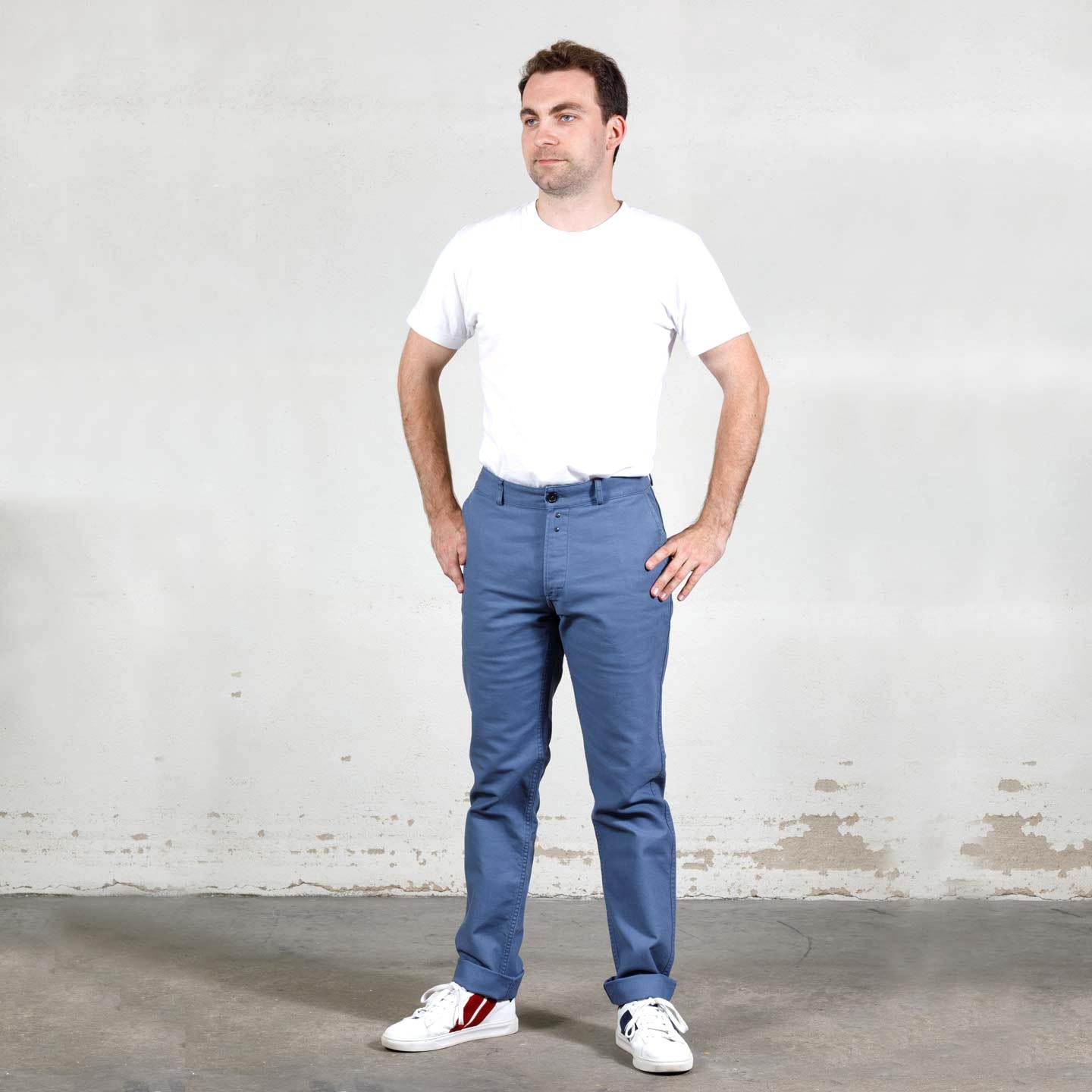 Workwear pants in organic twill 1G/256 postman Workwear pants in organic twill 1G/256 postman