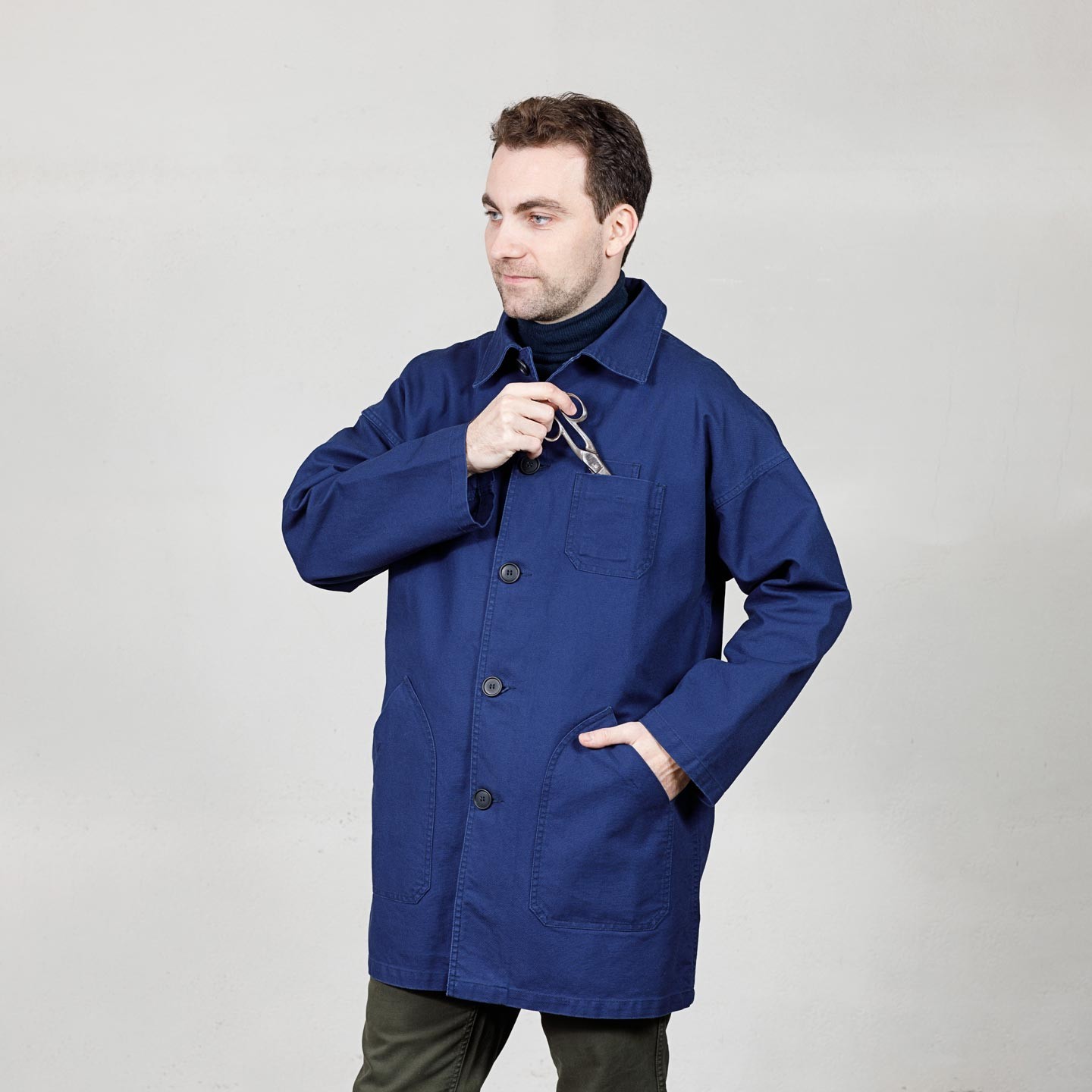 Horse-dealer Coat in twill fabric 1C/1068 Horse-dealer Coat in twill fabric 1C/1068