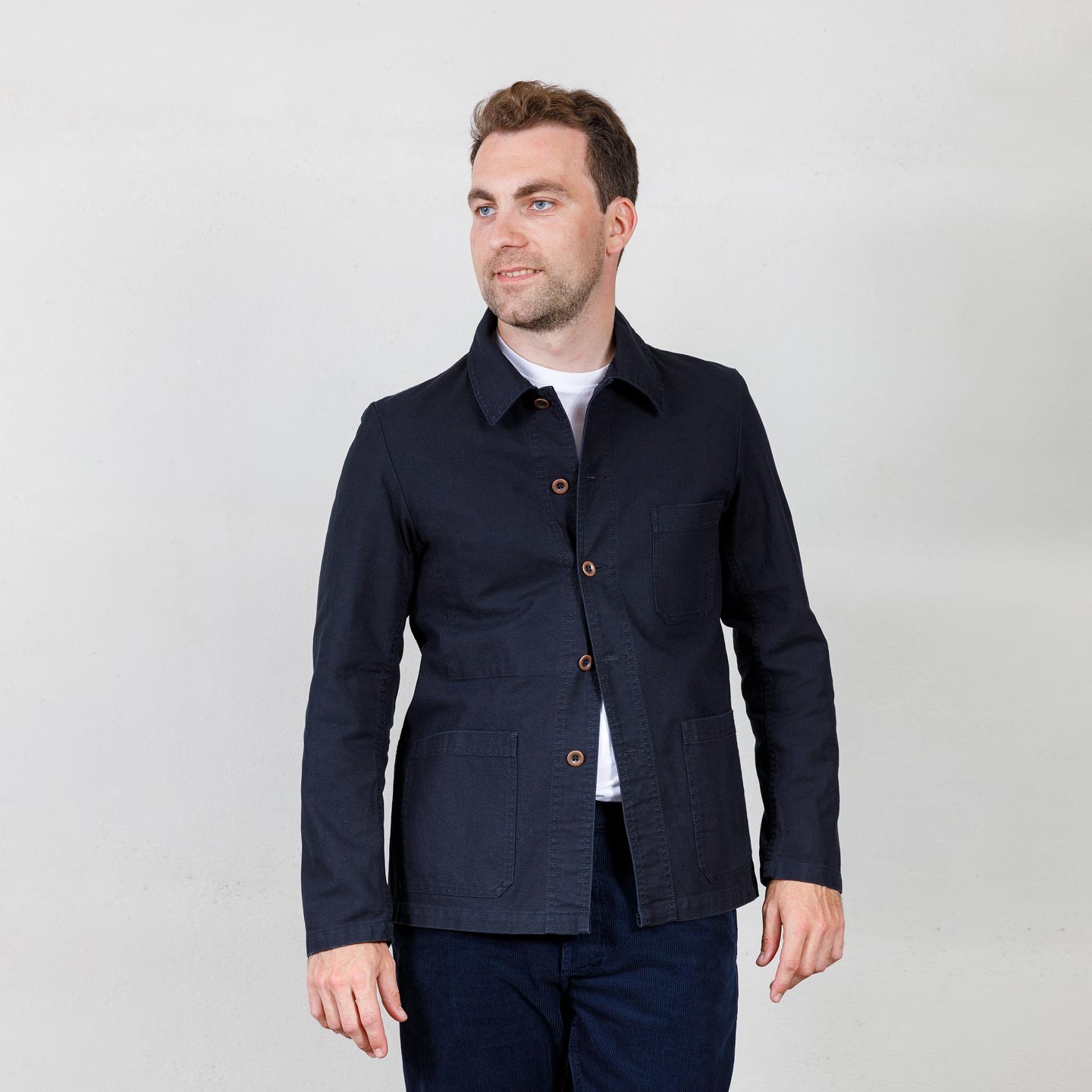 VETRA Workwear Jacket in organic cotton twill fabric 1G50/5C black